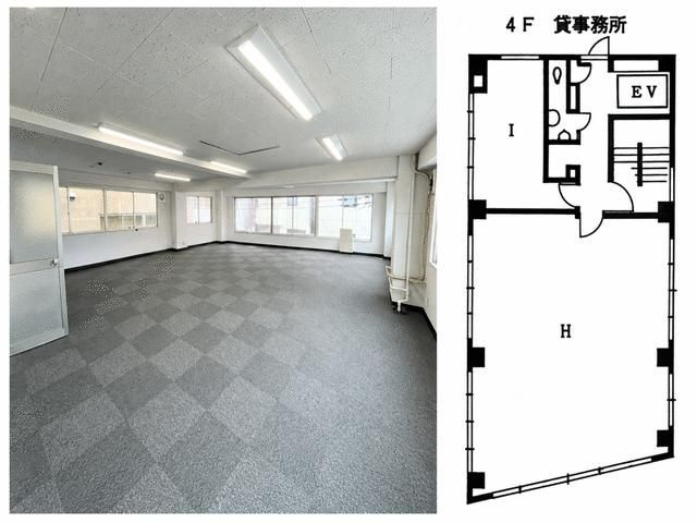 大田区蒲田５丁目の店舗事務所の間取り