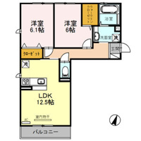 【間取り】 | リート623　E(イースト) | 間取り図です