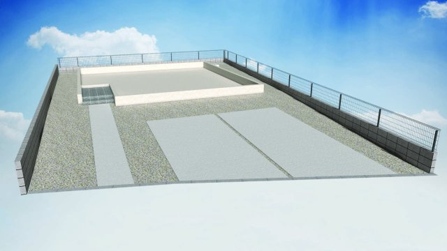 仲介手数料無料 Bloom 東区広木町2期1号棟 泉ヶ丘小・湖東中の完成予想図|外構計画の完成予想図。建物を省略した参考表示です。実際と異なる場合があります。