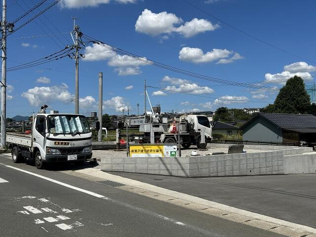 サンコート　熊本市東区吉原町２号地の前面道路含む現地写真|2号地　2026年8月10日撮影