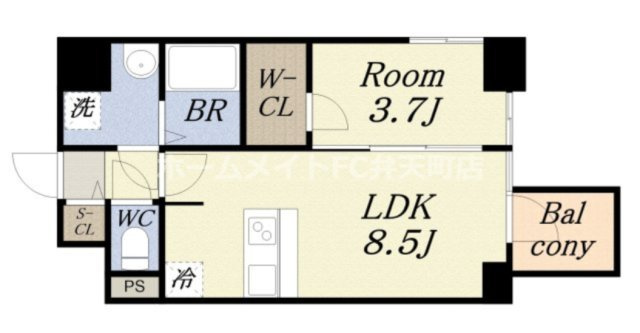 【間取り】 | S-RESIDENCE阿波座chiaro