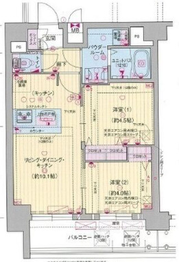 【間取り】 | プレサンス野江内代ペルティエ