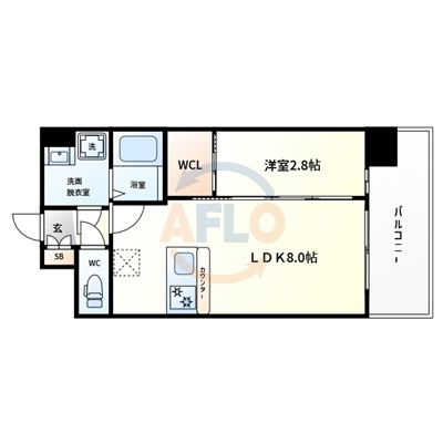 セレニテ難波ミラク弐番館の間取り|セレニテ難波ミラク弐番館　間取り