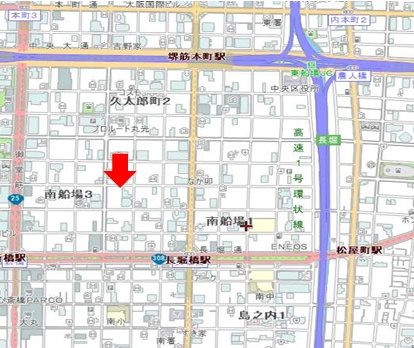 Ｔｒｉａ心斎橋の地図