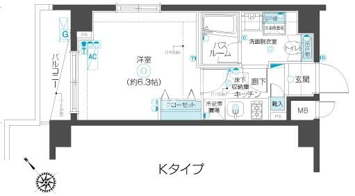 練馬区豊玉北３丁目の賃貸マンションの間取り