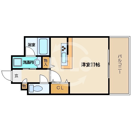 カルムクレール2.5.8の間取り|カルムクレール2.5.8　開放感のある間取り