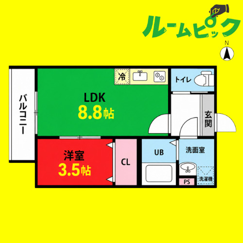 ジャルダン　ノリタケの森(ジャルダン　ノリタケ　名古屋市賃貸　仲介手数料無料の間取り