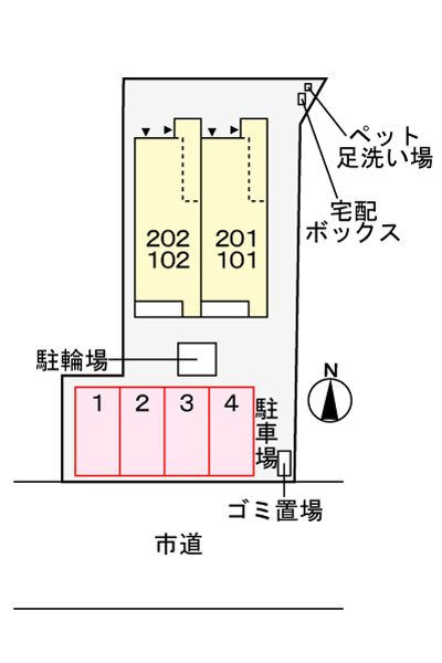 カーサⅤの区画図