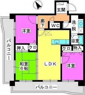 グランドハイツ廣善の間取り