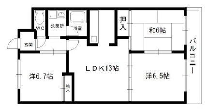 プロスペール門戸の間取り