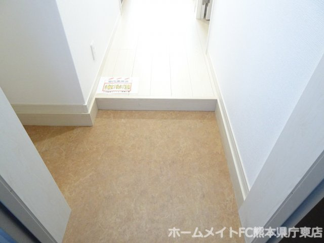 熊本市中央区上水前寺２丁目の賃貸マンションの玄関