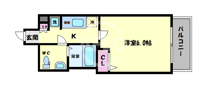 ラシュレエグゼ天王寺　天王寺小学校の間取り|ラシュレエグゼ天王寺　間取り