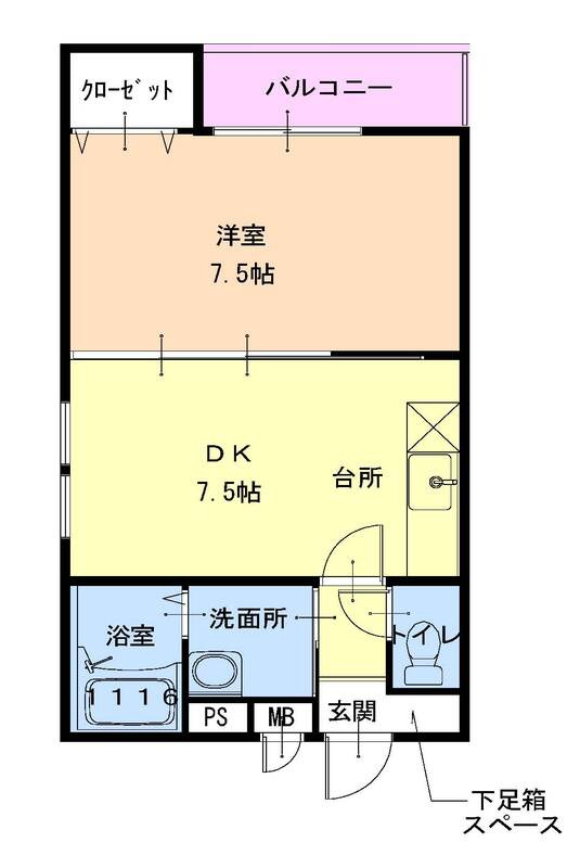 フジパレス山之内の間取り