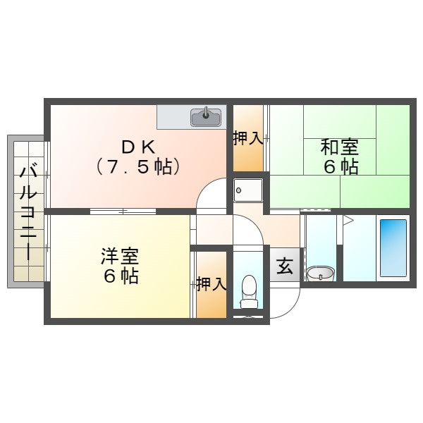 ロイヤル三木の間取り