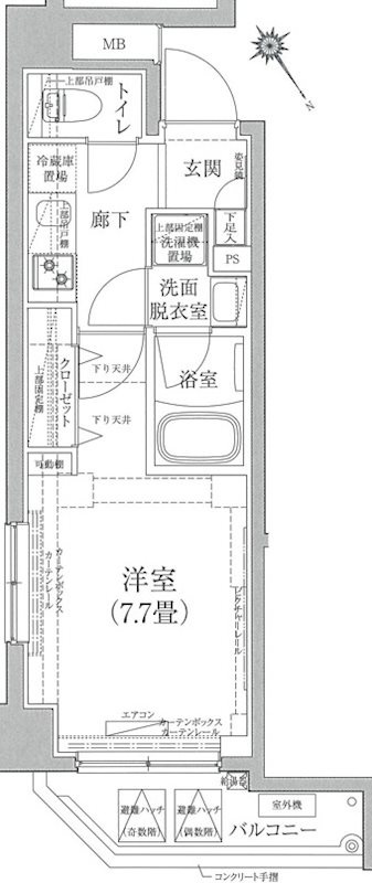 アイルグランデ押上の間取り