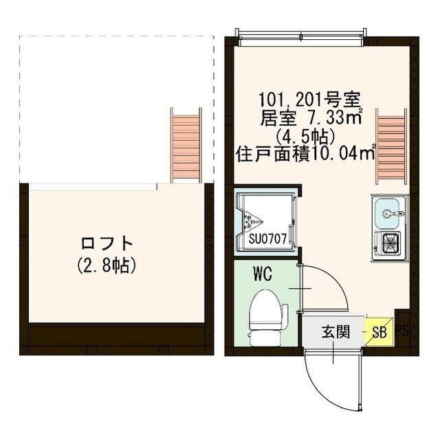 アークプレス神谷の間取り