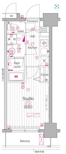 豊島区東池袋２丁目の賃貸マンションの間取り