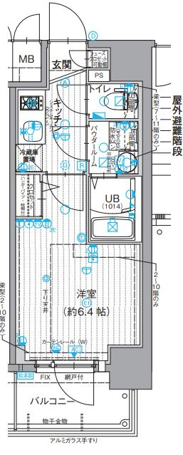 エスリード南森町ラグシスの間取り