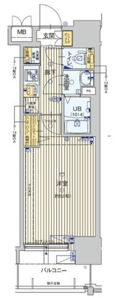 フォーリアライズ梅田レーベンの間取り