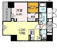 アビエール松屋町の間取り