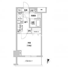 文京区関口１丁目の賃貸マンションの間取り