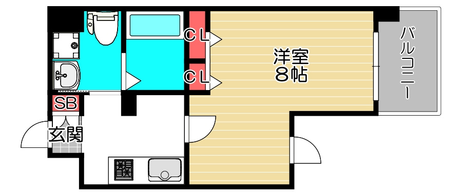 S-FORT西九条の間取り