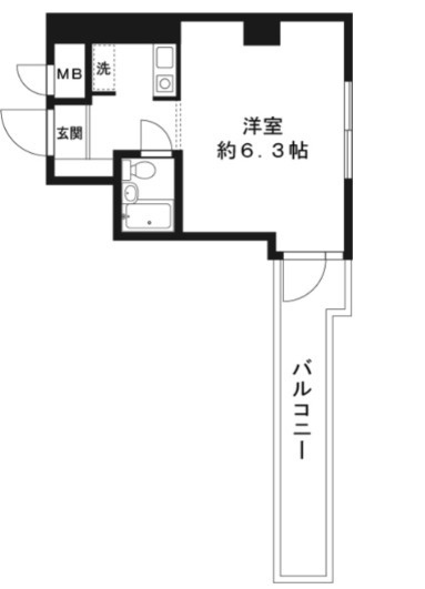 渋谷区本町４丁目のアパートの間取り