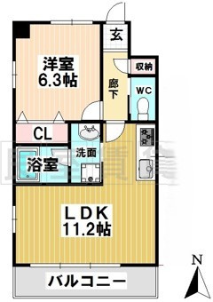 【間取り】 | レージュ桜山