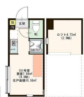 練馬区羽沢２丁目のアパートの間取り