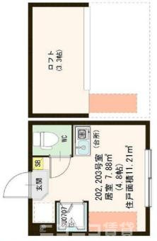 杉並区成田東５丁目のアパートの間取り