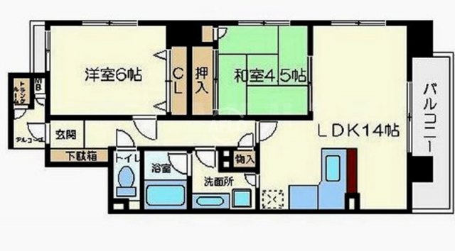 アーデン上本町　真田山小学校区の間取り|アーデン上本町　間取り