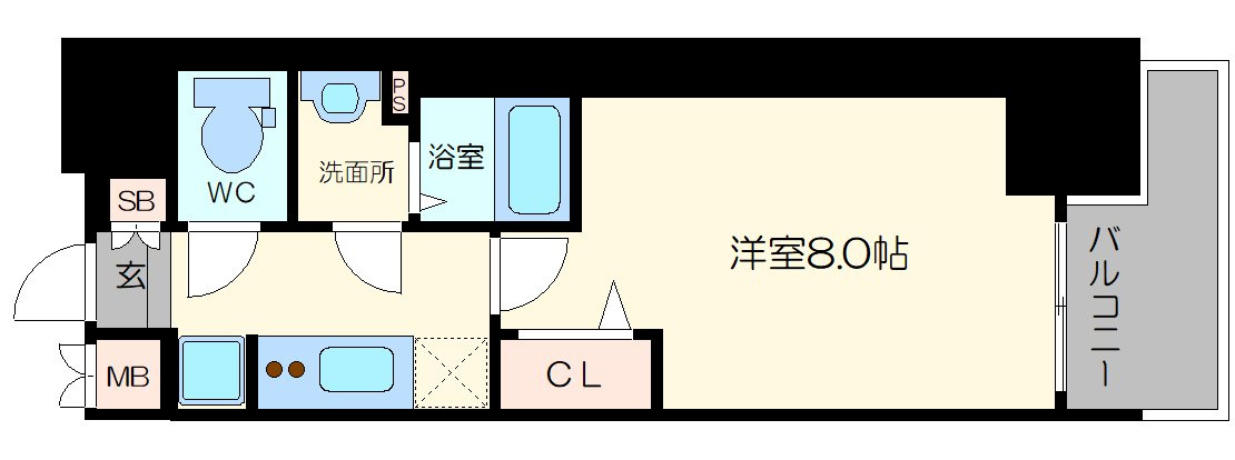フォーリアライズ梅田レーベンの間取り