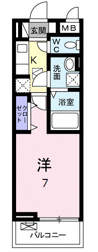 プリムローズKVの間取り