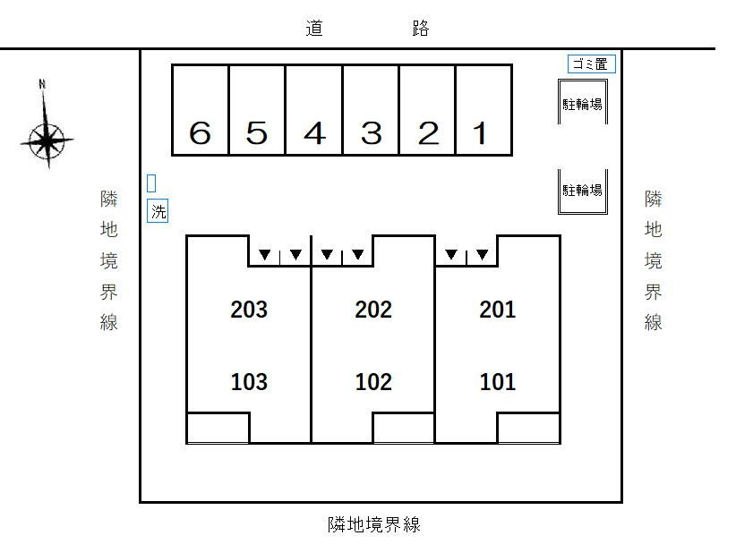 フェイバー　ヒロの区画図