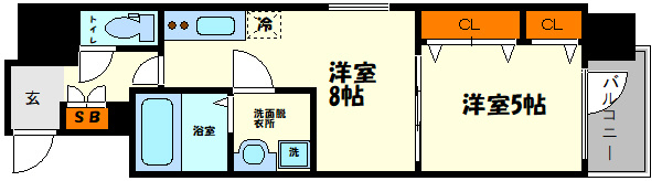 プレサンス心斎橋ニストの間取り|プレサンス心斎橋ニスト　間取り