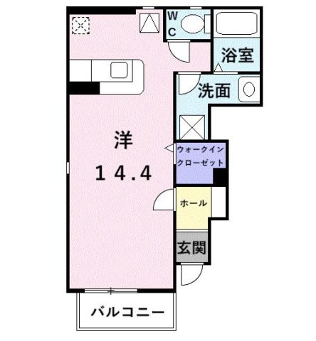 メゾンカルムⅡの間取り