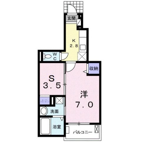 グランソレイユ　南の間取り
