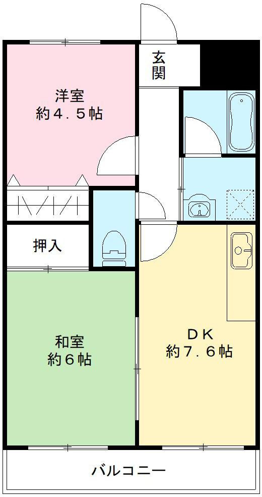 グレース津久野Ⅰの間取り