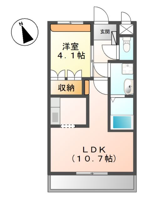 アヴァンティ三国ヶ丘の間取り