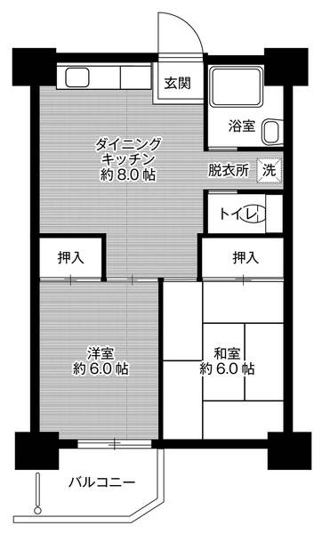 ビレッジハウス泉北栂タワー1号棟の間取り