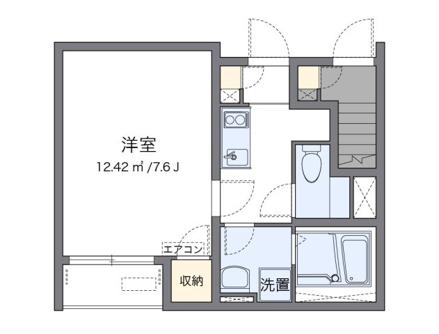 クレイノやよいの間取り|代表的な間取のため実際の間取とは異なる場合があります