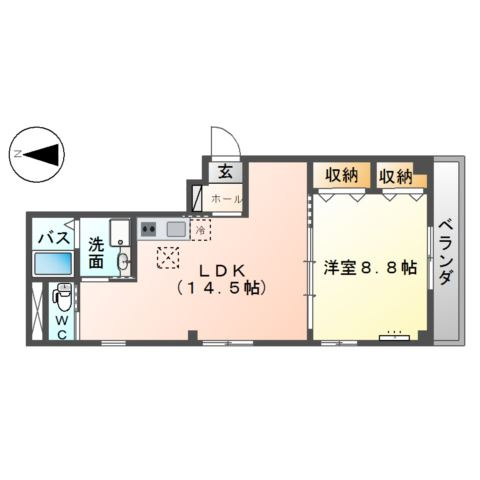 スマイルKⅡ東三国ヶ丘の間取り
