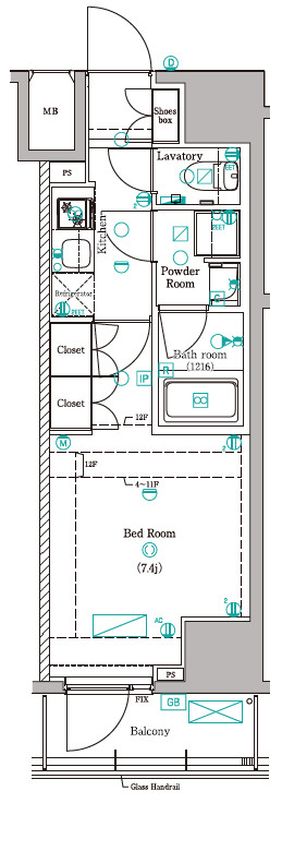DIPS赤羽RESIDENCEの間取り