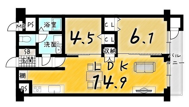 西京極ガーデンハイツの間取り|実際におうちの中を見てみませんか？