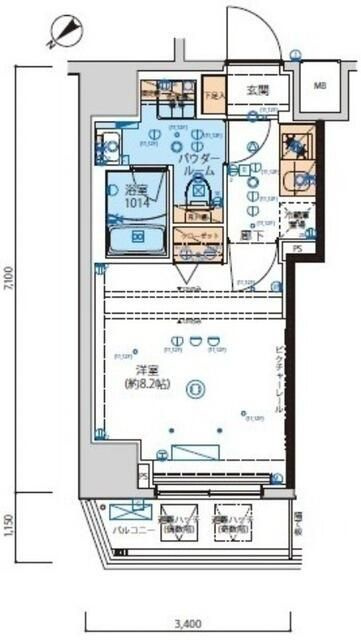 リヴシティ向島参番館の間取り