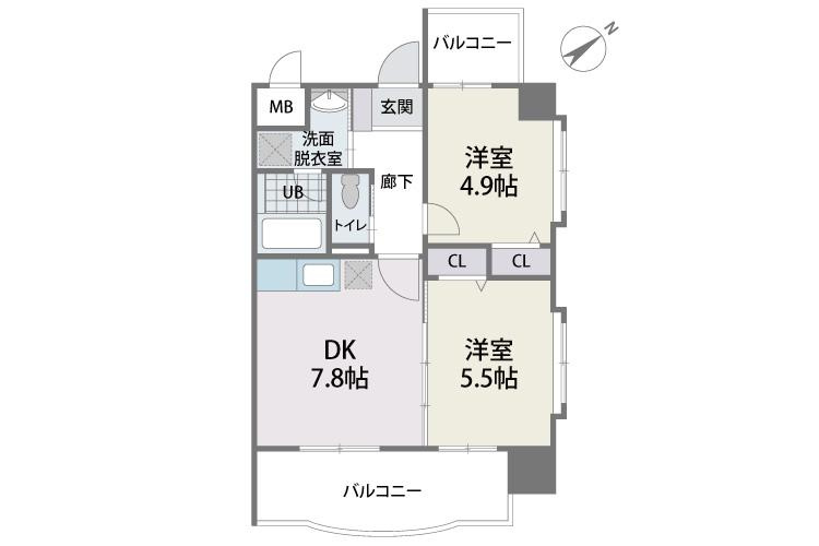 S-FORT箱崎東の間取り|使いやすい間取りです。
