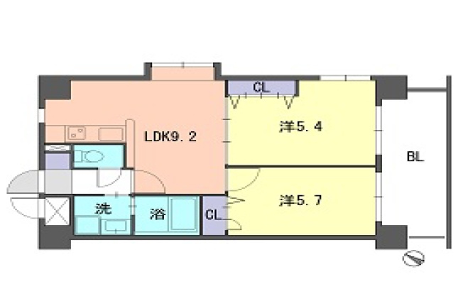 DUO FEEL福岡東の間取り|使いやすい間取りです。