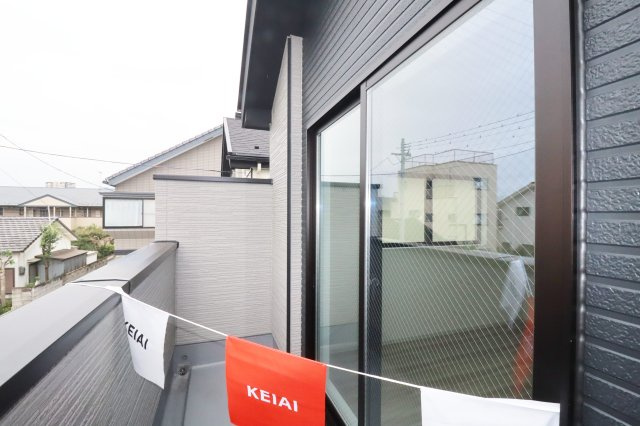 郡山市緑町　　　  １号棟　　　桃見台小学校、郡山第５中学区　のバルコニー
