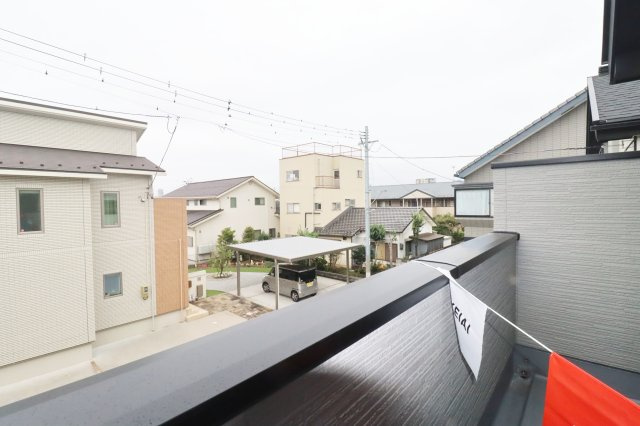 郡山市緑町　　　  １号棟　　　桃見台小学校、郡山第５中学区　のバルコニー