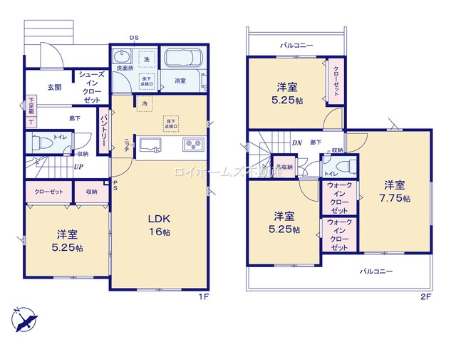 【間取り】 | 知多市寺本新町２丁目10『仲介料無料』新築戸建て | 2号棟